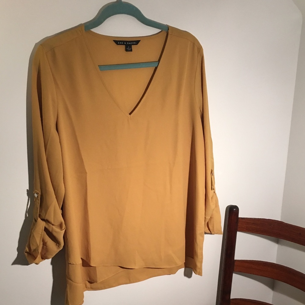 Zac & Rachael Yellow dress shirt size large